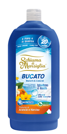 Detergent rufe - Detergent de rufe lichid Schiuma di Marsiglia, Profumo di Arancio e Narciso, 20 spalari, 1L