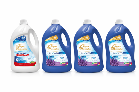Detergent rufe - Detergent universal Schiuma di Marsiglia set 3+1, 3 x Lavanda + 1 x Igienizzante, 20L