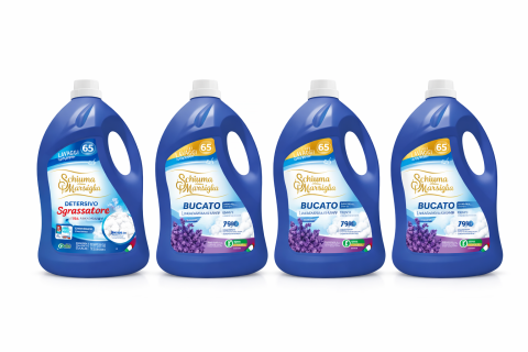 Detergent rufe - Detergent universal Schiuma di Marsiglia set 3+1, 3 x Lavanda + 1 x Sgrassatore, 20L