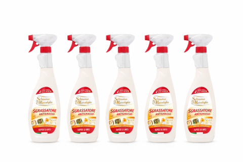 Produse EmagMarketplace - Sgrassatore Multiuso Schiuma di Marsiglia, set 4+1, parfum Marsilia, spray, 750 ml