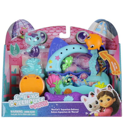 Noutati - GABBYS DOLLHOUSE FILMUL SET BALCONUL ACVARIU SI FIGURINA MERCAT