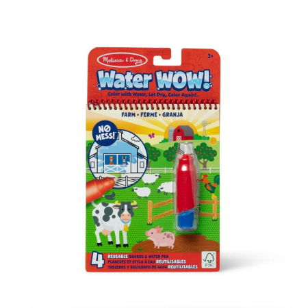 Noutati - MELISSA AND DOUG CARTE DE COLORAT FERMA REUTILIZABILA CU APA WATER WOW