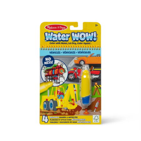 Noutati - MELISSA AND DOUG CARTE DE COLORAT VEHICULE REUTILIZABILA CU APA WATER WOW