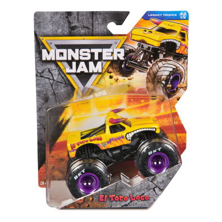 Noutati - MONSTER JAM LEGACY TRUCKS MASINUTA METALICAEL TORO LOCO SCARA 1 LA 64