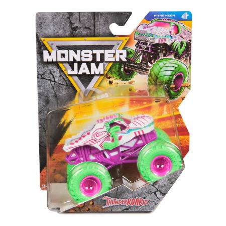 Noutati - MONSTER JAM NITRO NEON MASINUTA METALICA THUNDERROARUS SCARA 1 LA 64