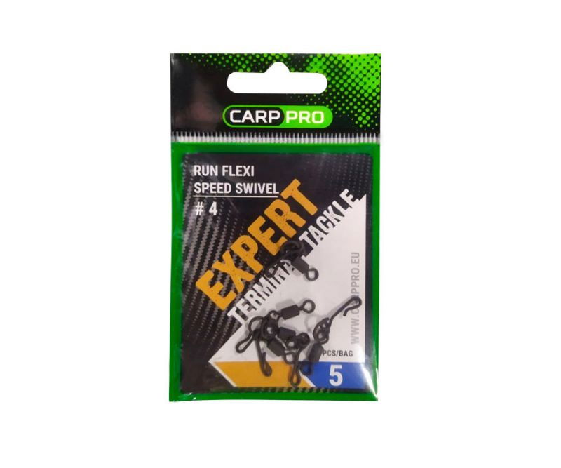 Carp Pro - Agrafa Rapida cu Vartej Run Flexi Speed Swivel Nr.4, 5 buc/plic [2]