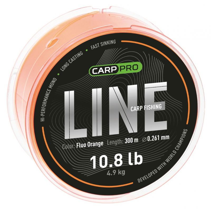 Fir monofilament Carp Pro Carp Fishing Line Fluo Orange 300 m [1]