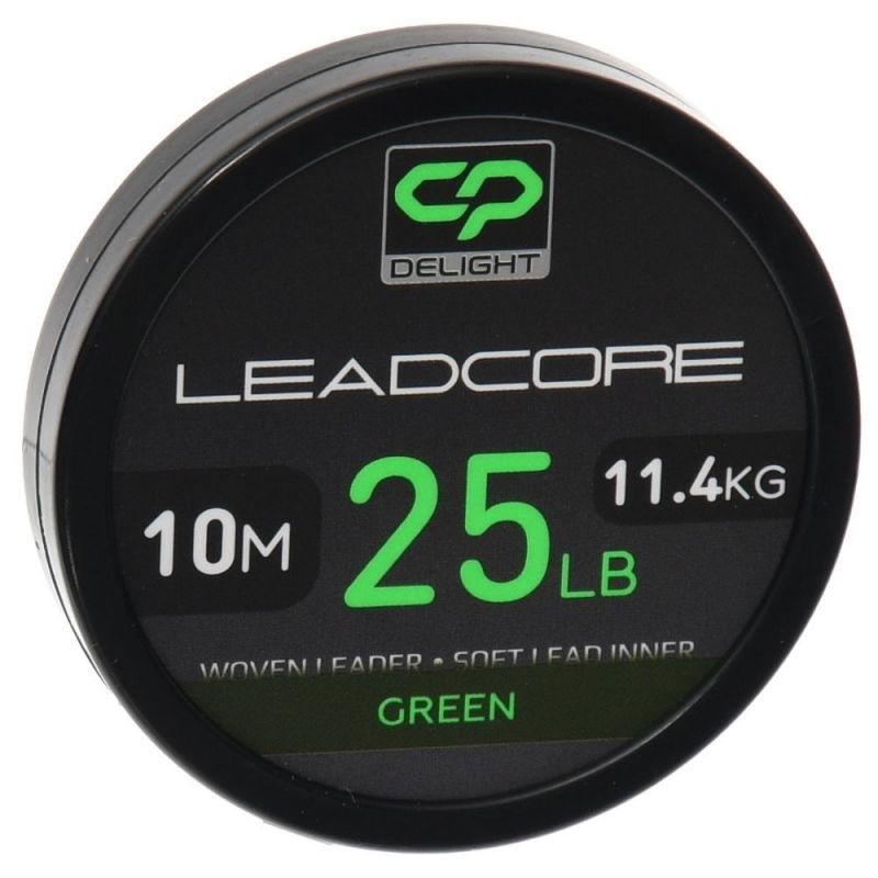 Carp Pro - Fir Textil Delight Leadcore Green 10m / 25lb [1]