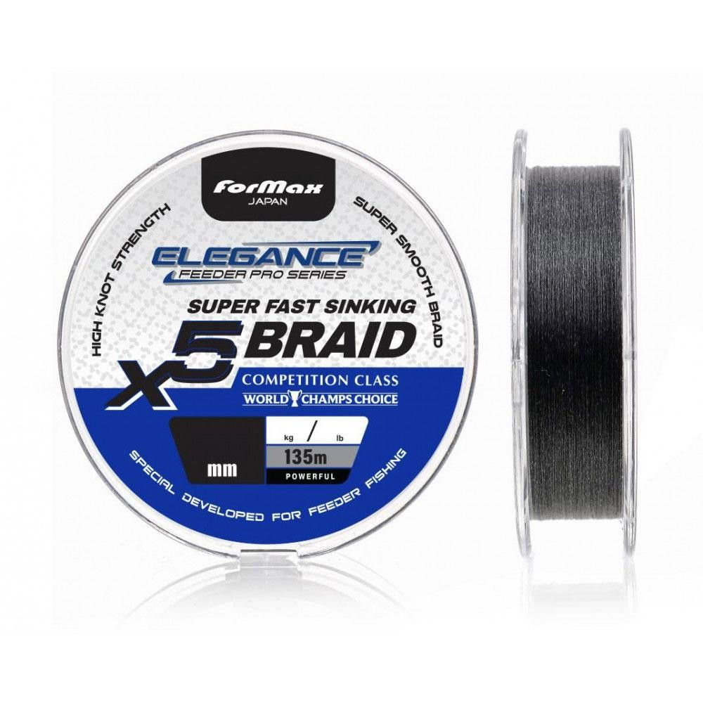 Elegance Feeder Pro - Fir Textil Fast Sinking Braid Black, Elegance Feeder Pro 0,15mm / 135m [1]