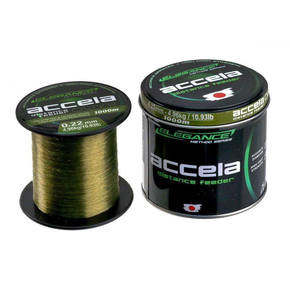Fir Monofilament Elegance Method Accela Distance Feeder Olive 1000 m [1]