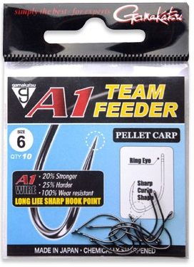 Gamakatsu - Carlige A1 Team Feeder Pellet Carp Nr.12, 10buc/plic [1]