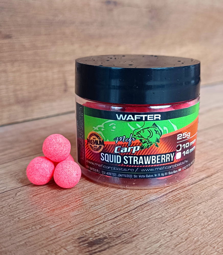 Wafter Squid Strawberry – Momeală Feeder Mefi Carp Baits [2]