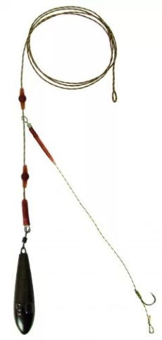 Accesorii diverse - Carp Academy - Montura Helicopter Completa, 35lbs/25lbs, Carlig Nr.4, Plumb 110g