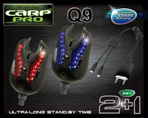 Avertizoare&Swingere - Carp Pro - Avertizor Q9 2buc + Incarcator