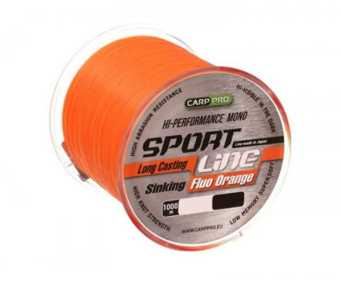 Fire - Fir monofilament Carp Pro Sport Line Fluo Orange 0,265 mm / 1000 m / 5,1 kg