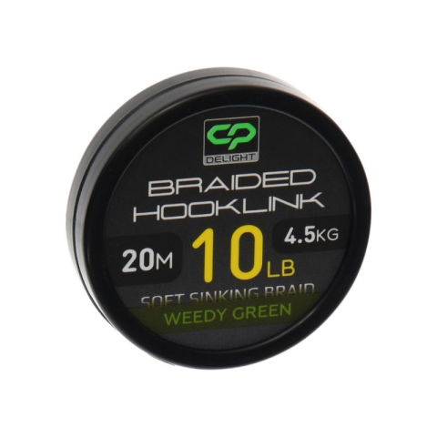 Fire Leadcore&Textil - Carp Pro - Fir Textil Delight Braided Hooklink Soft Sinking Weedy Green 20m / 10lb / 4,5kg