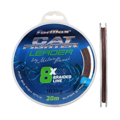 Fire Leadcore&Textil - Formax - Fir Textil Cat Fighter Leader 8X, 20m / 0,60mm / 57kg (FX031-060)