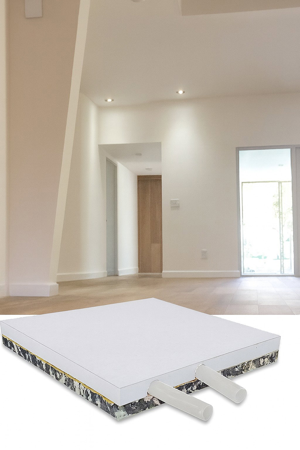 Sistem radiant Radianteck integrat in interior
