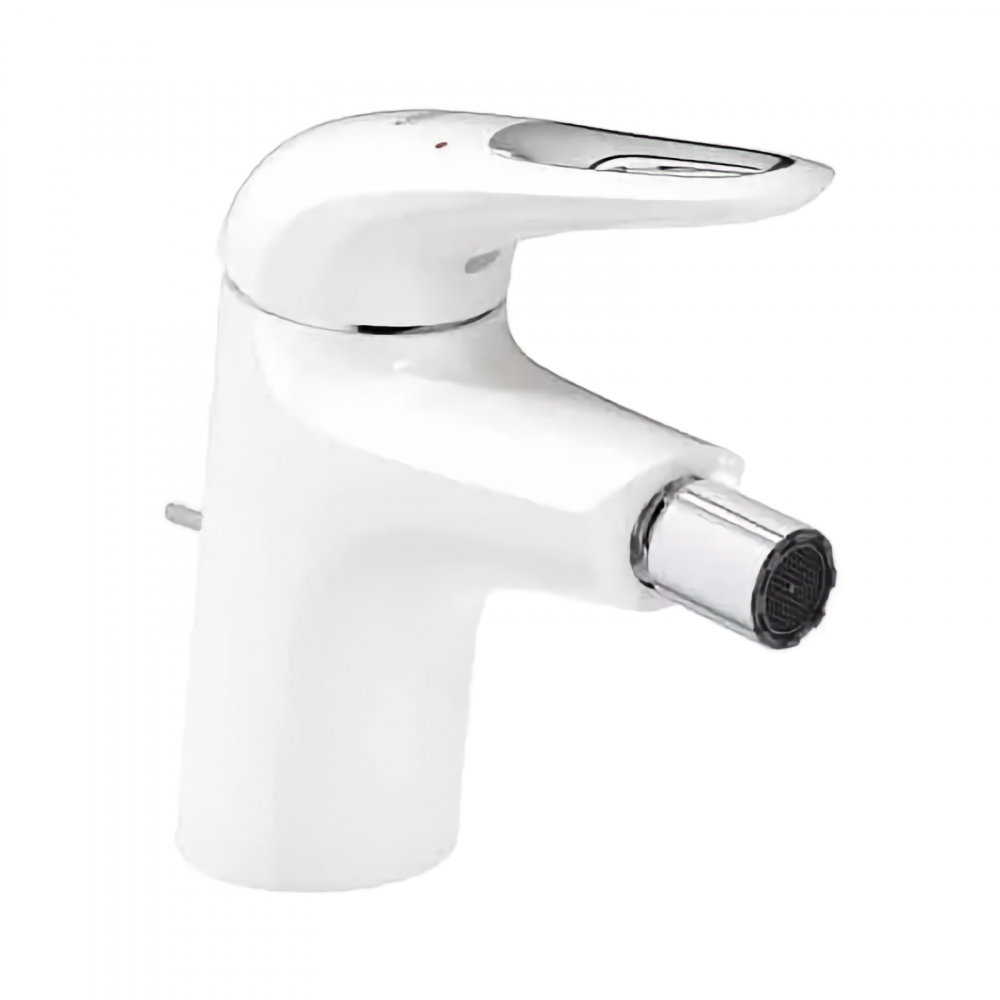 Baterie bideu Grohe Eurostyle, 137 mm, ventil, lucios, alb [1]