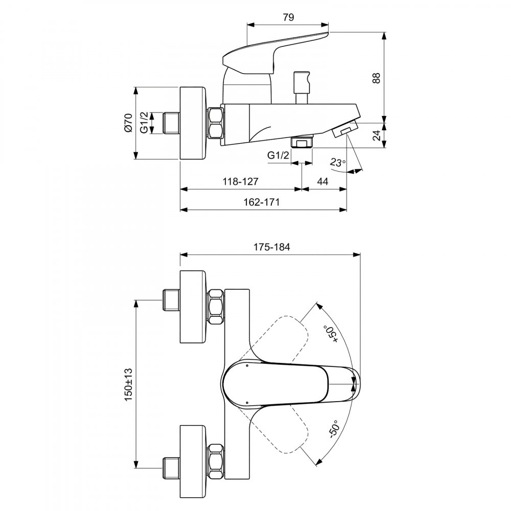 Baterie pentru cada CERAFLEX Ideal Standard [2]