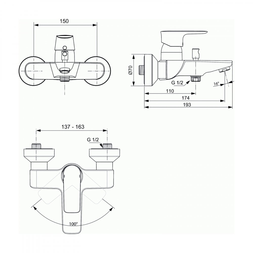 Baterie pentru cada CONNECT AIR Ideal Standard [2]