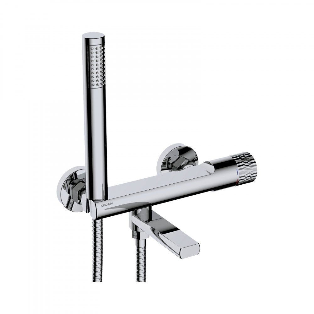 Baterie pentru cada si dus cu montaj pe perete DECOR Chrome Valvex [1]