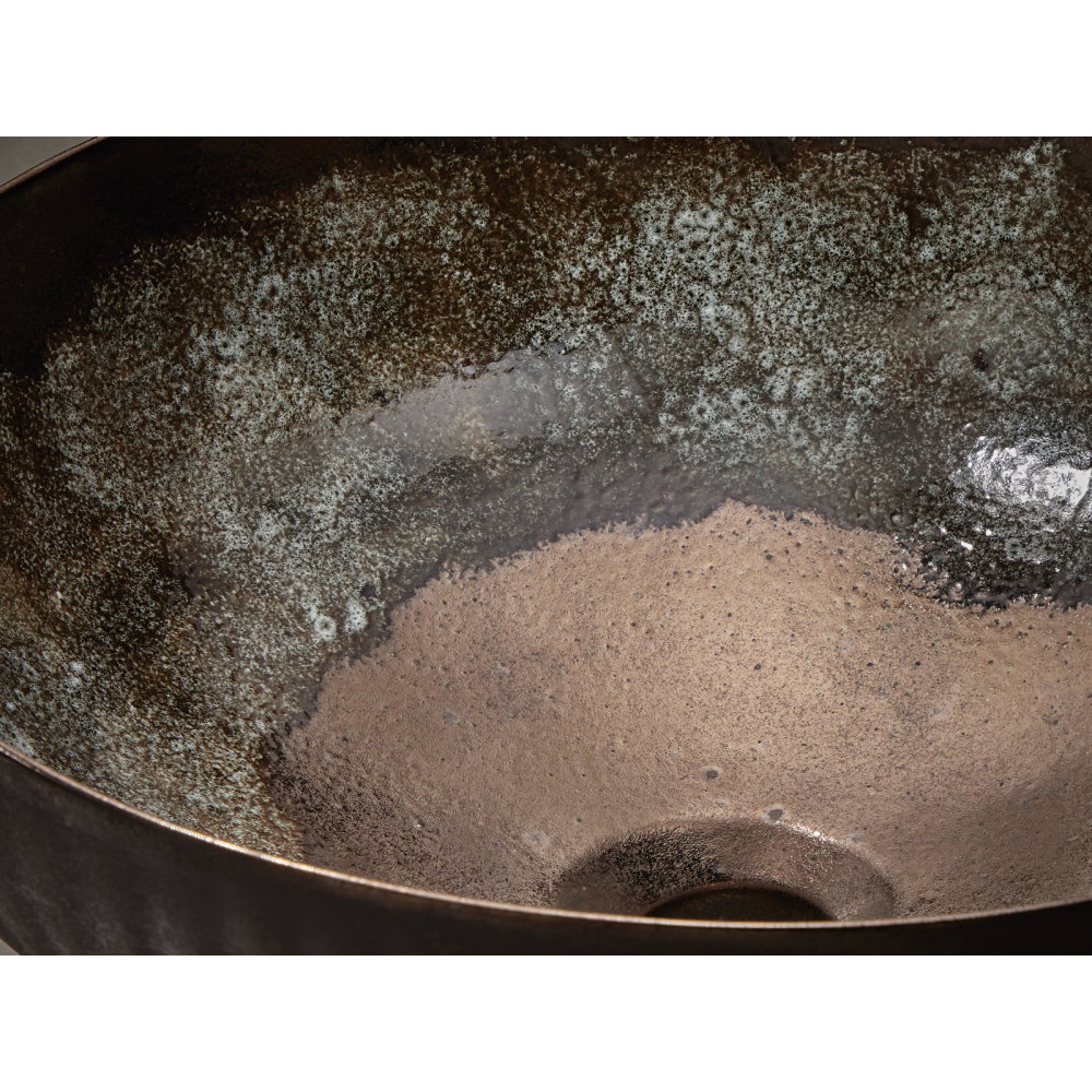 Lavoar pe blat Bathco DOBRA BLACK AGED 380x180 mm [3]
