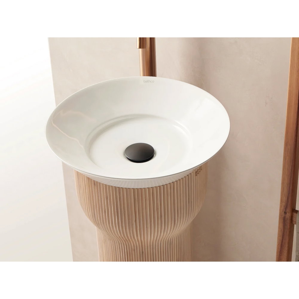 Piedestal pentru lavoar Bathco SISAKET din bambus 880x300 mm [2]