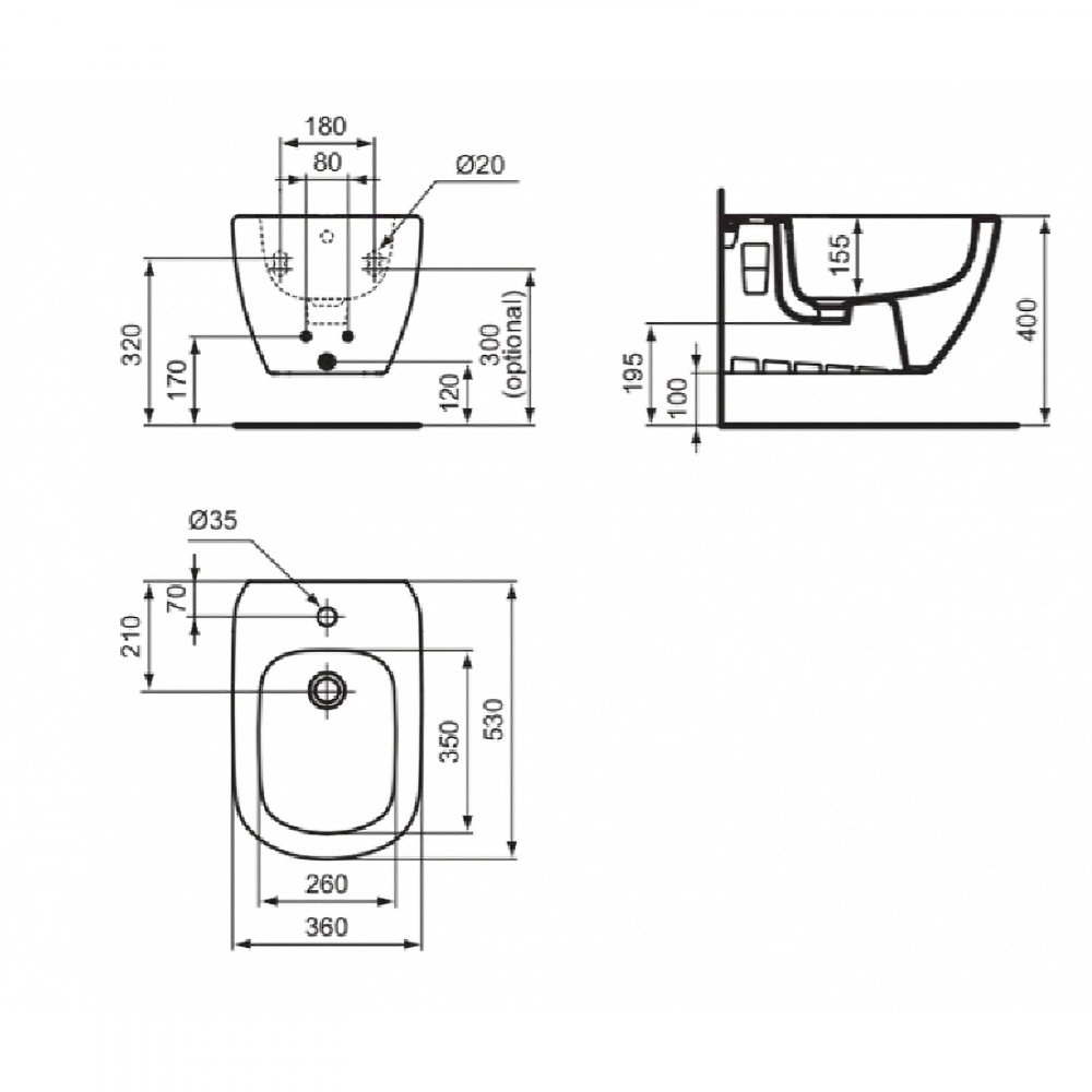 Bideu suspendat Tesi Ideal Standard [5]