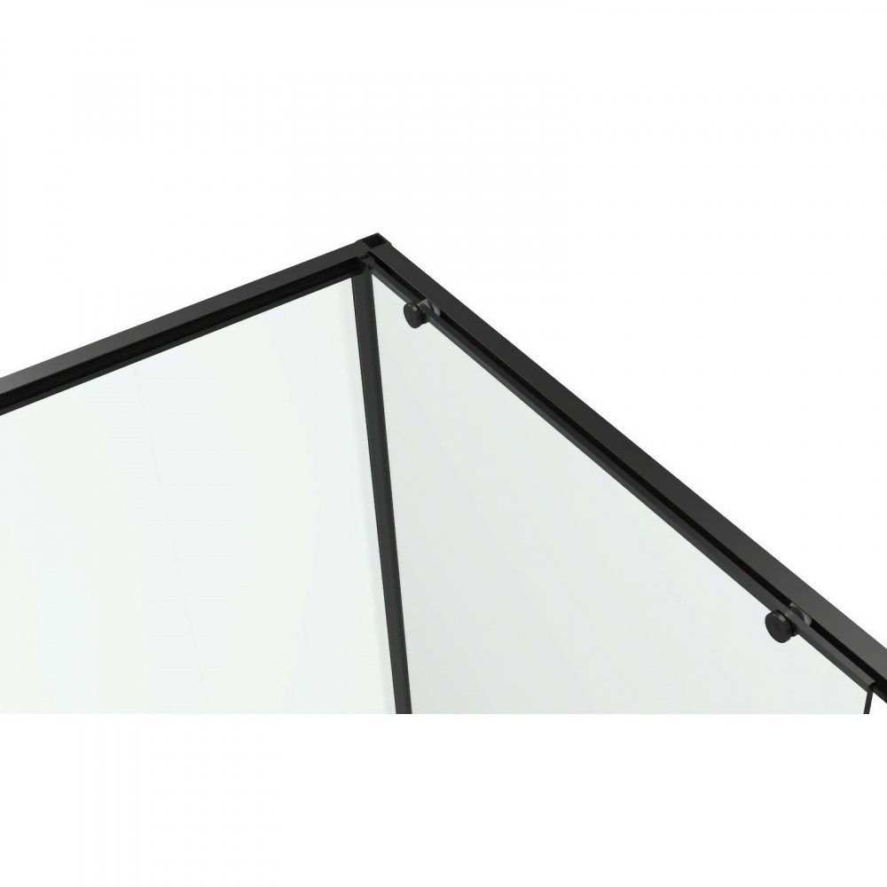 Cabina de dus dreptunghiulara INFINITY 120 x 80 x 200, finisaj negru mat, usa culisanta, sticla 6 mm Belform [5]