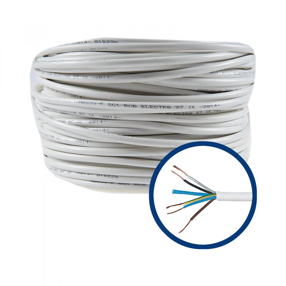 Cablu electric MYYM 5 x 1 mmp, izolatie PVC 100 ml [1]