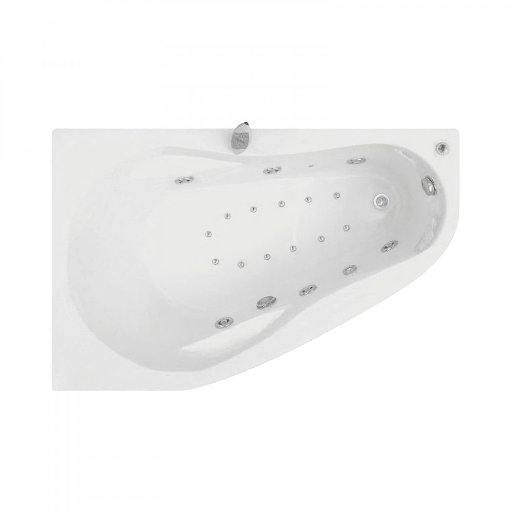 Cada de baie asimetrica dreapta MELANCHOLIA Duo Tronic 150 x 100 x 43 cm Belform [1]