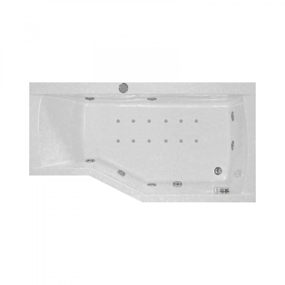 Cada de baie asimetrica dreapta NOA Duo Light 170 x 90 x 70 cm Belform [1]