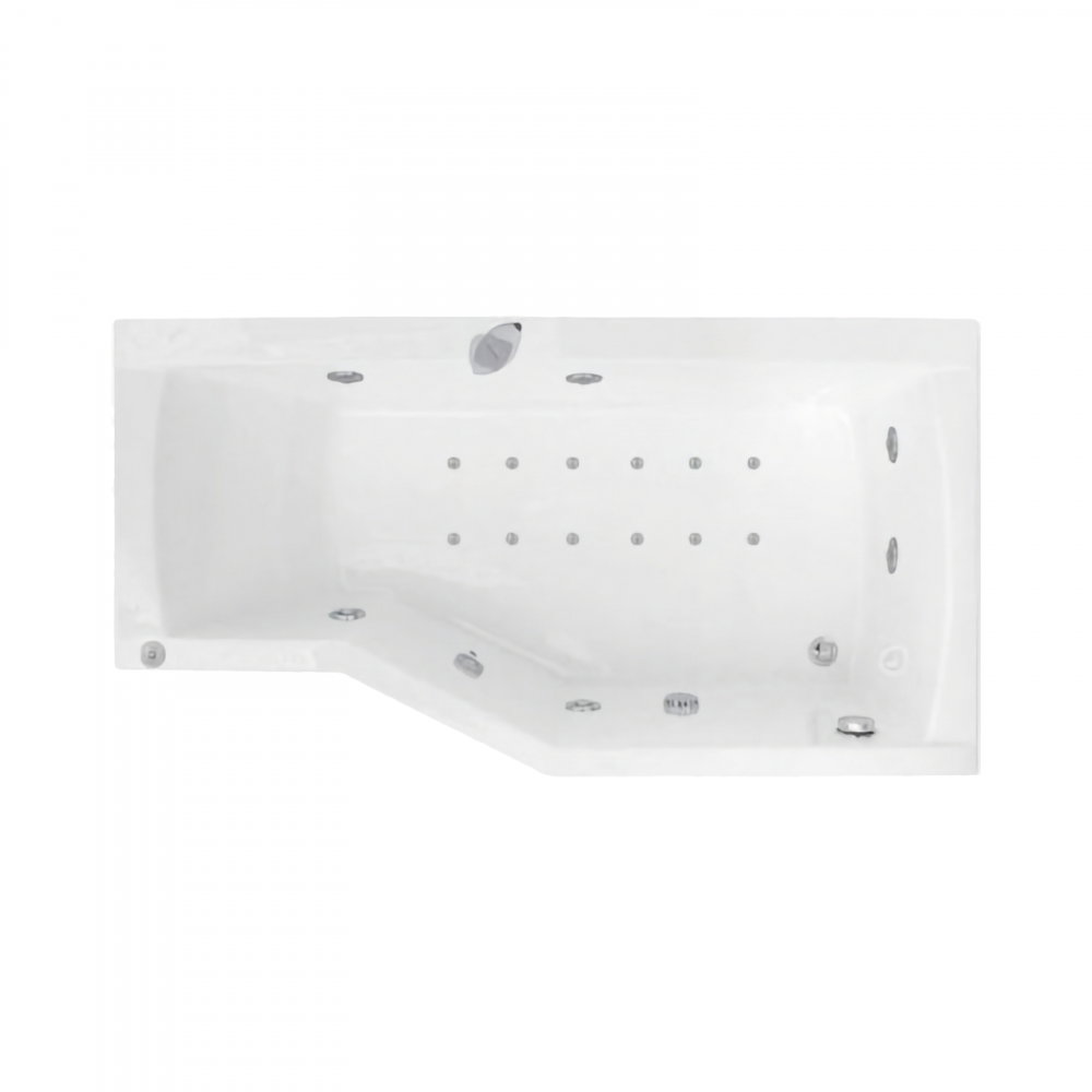 Cada de baie asimetrica dreapta Duo Tronic 170 x 90 x 70 cm NOA Belform [1]