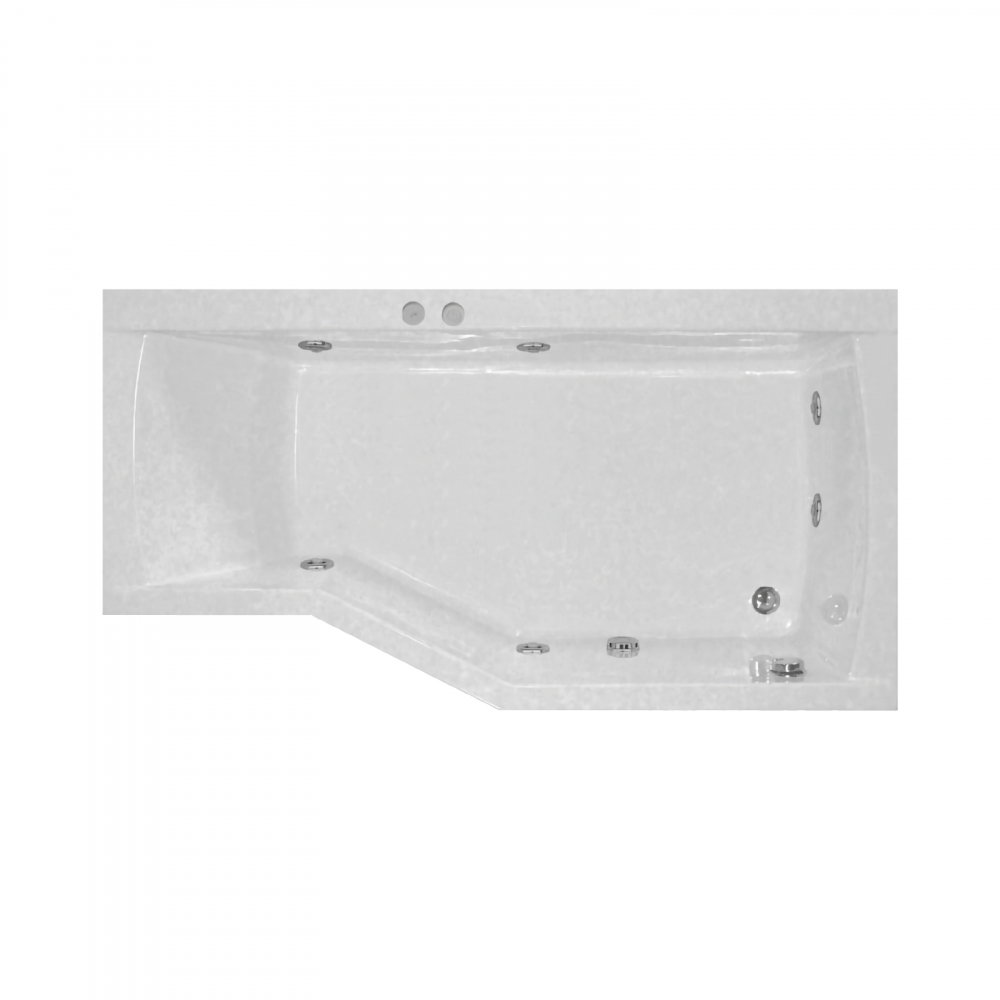Cada de baie asimetrica dreapta NOA Hidro 170 x 90 x 70 cm Belform [1]