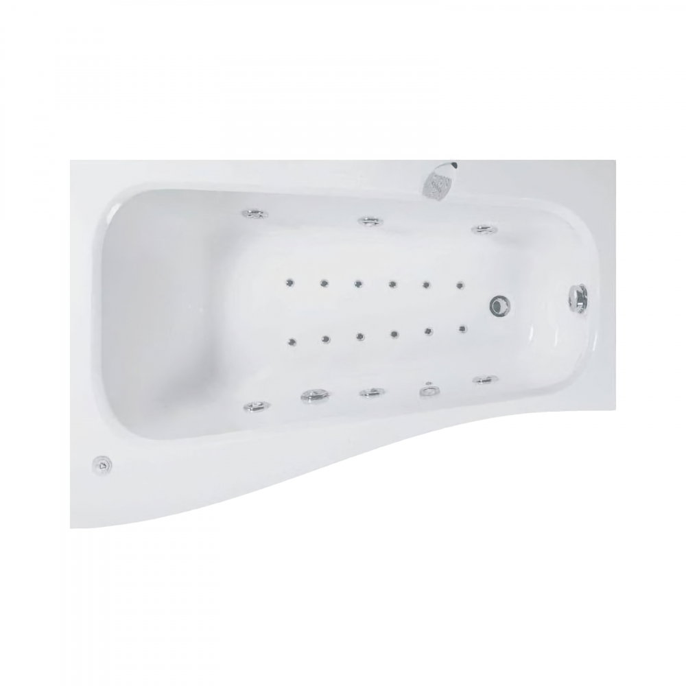 Cada de baie asimetrica dreapta SENSO Duo Tronic 150 x 100 x 70 cm Belform [1]