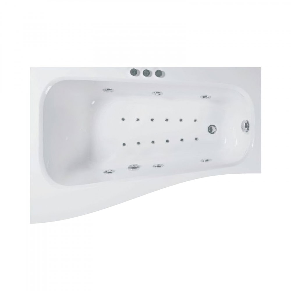 Cada de baie asimetrica dreapta SENSO Hidro Air 150 x 100 x 70 cm Belform [1]