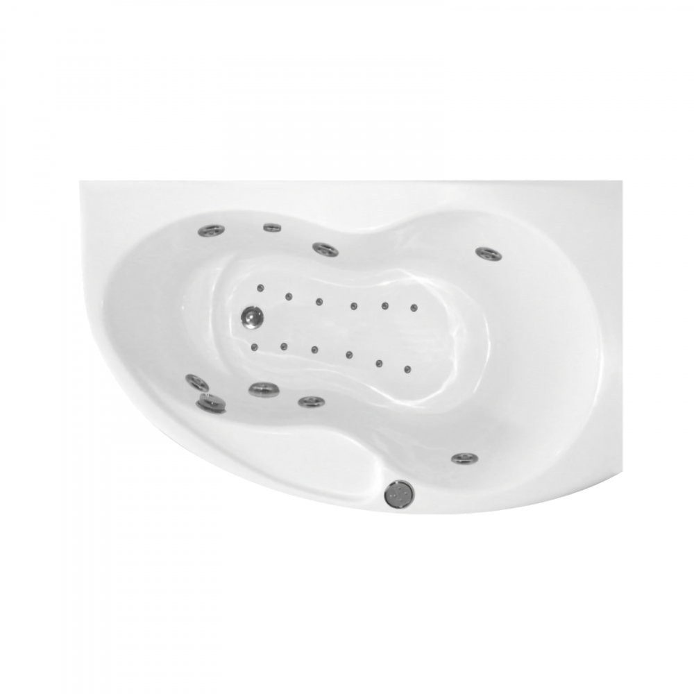 Cada de baie asimetrica stanga KONI Duo Light 156 x 90 x 50 cm Belform [1]