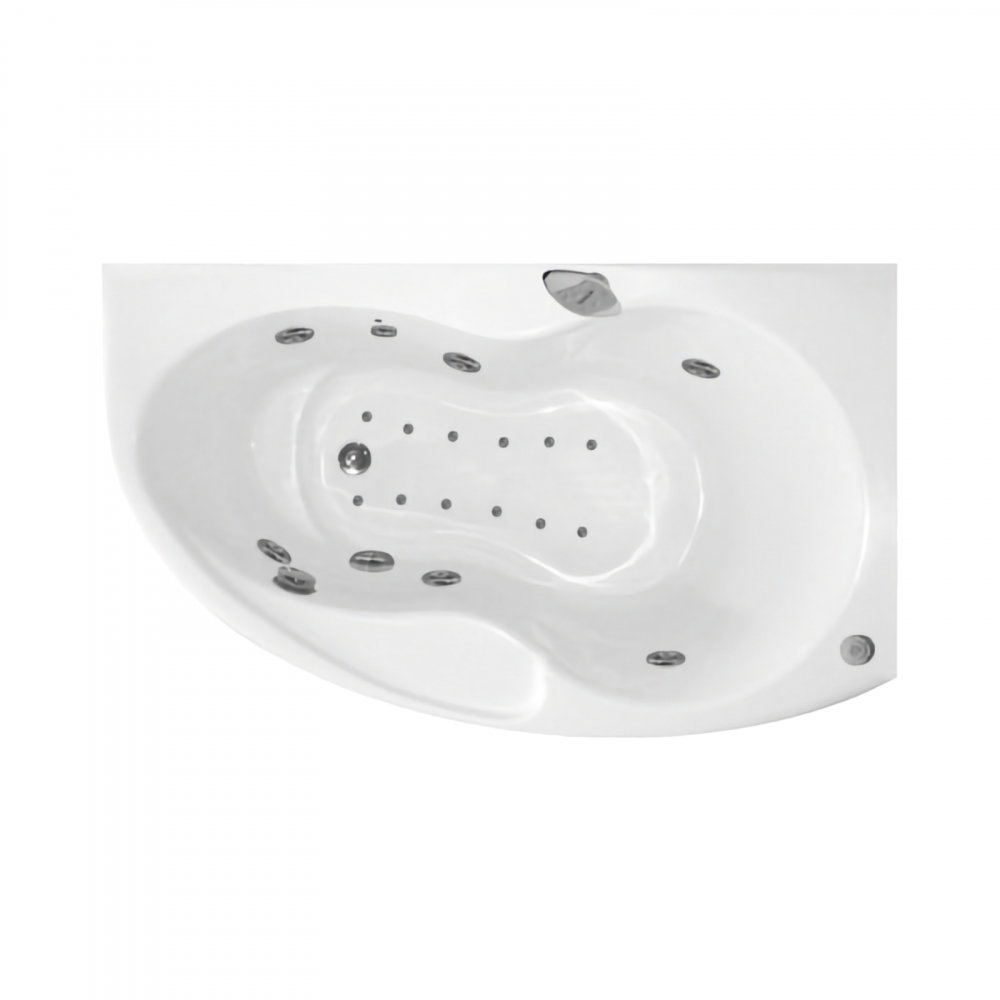 Cada de baie asimetrica stanga KONI Duo Tronic 156 x 90 x 50 cm Belform [1]