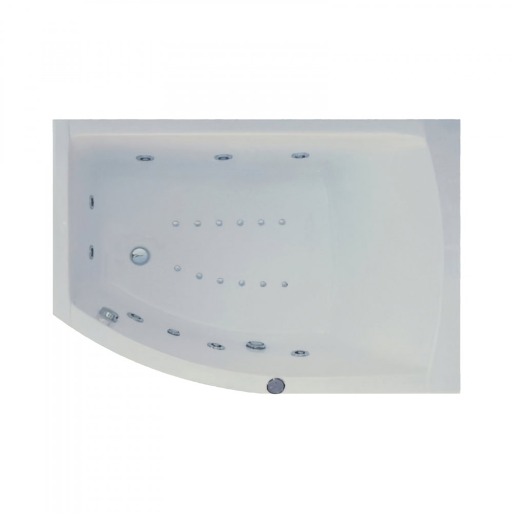 Cada de baie asimetrica stanga MAGNUS Duo Light 160 x 115 x 80 cm Belform [1]