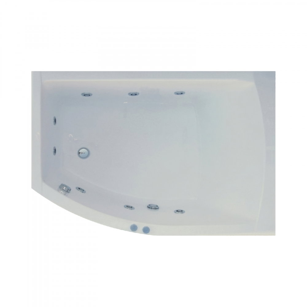 Cada de baie asimetrica stanga MAGNUS Hidro 160 x 115 x 80 cm Belform [1]