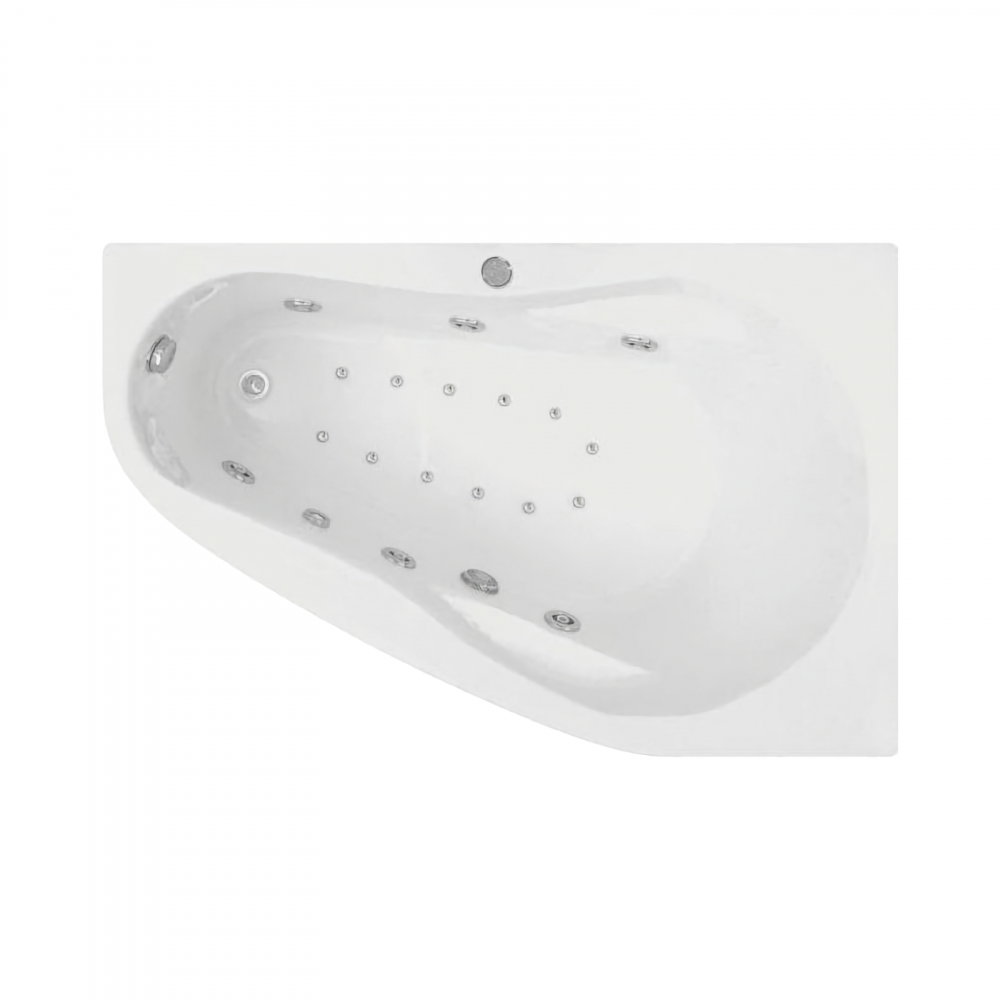 Cada de baie asimetrica stanga MELANCHOLIA Duo Light 150 x 100 x 43 cm Belform [1]
