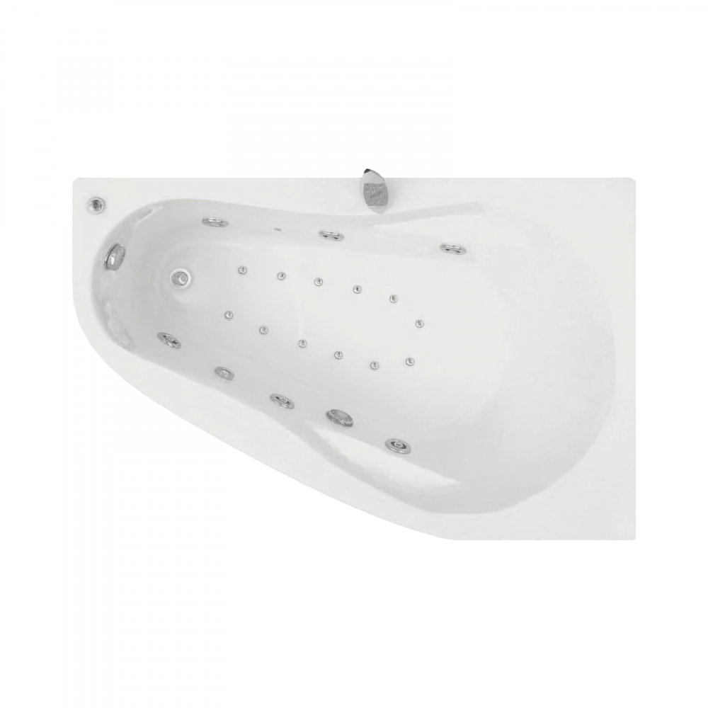 Cada de baie asimetrica stanga MELANCHOLIA Duo Tronic 150 x 100 x 43 cm Belform [1]