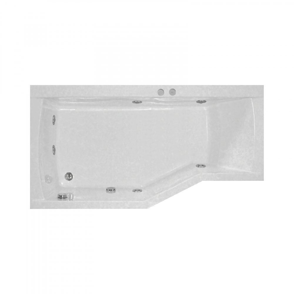 Cada de baie asimetrica stanga NOA Hidro 170 x 90 x 70 cm Belform [1]