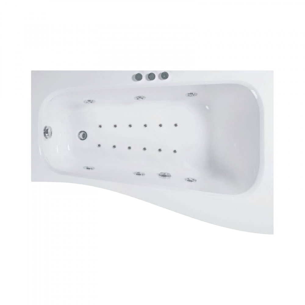 Cada de baie asimetrica stanga SENSO Hidro Air 150 x 100 x 70 cm Belform [1]