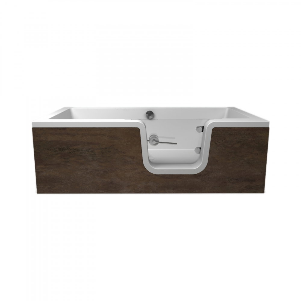Cada de baie Carmen cu usa din sticla 170 x 80 x 55 cm Fibrex [6]