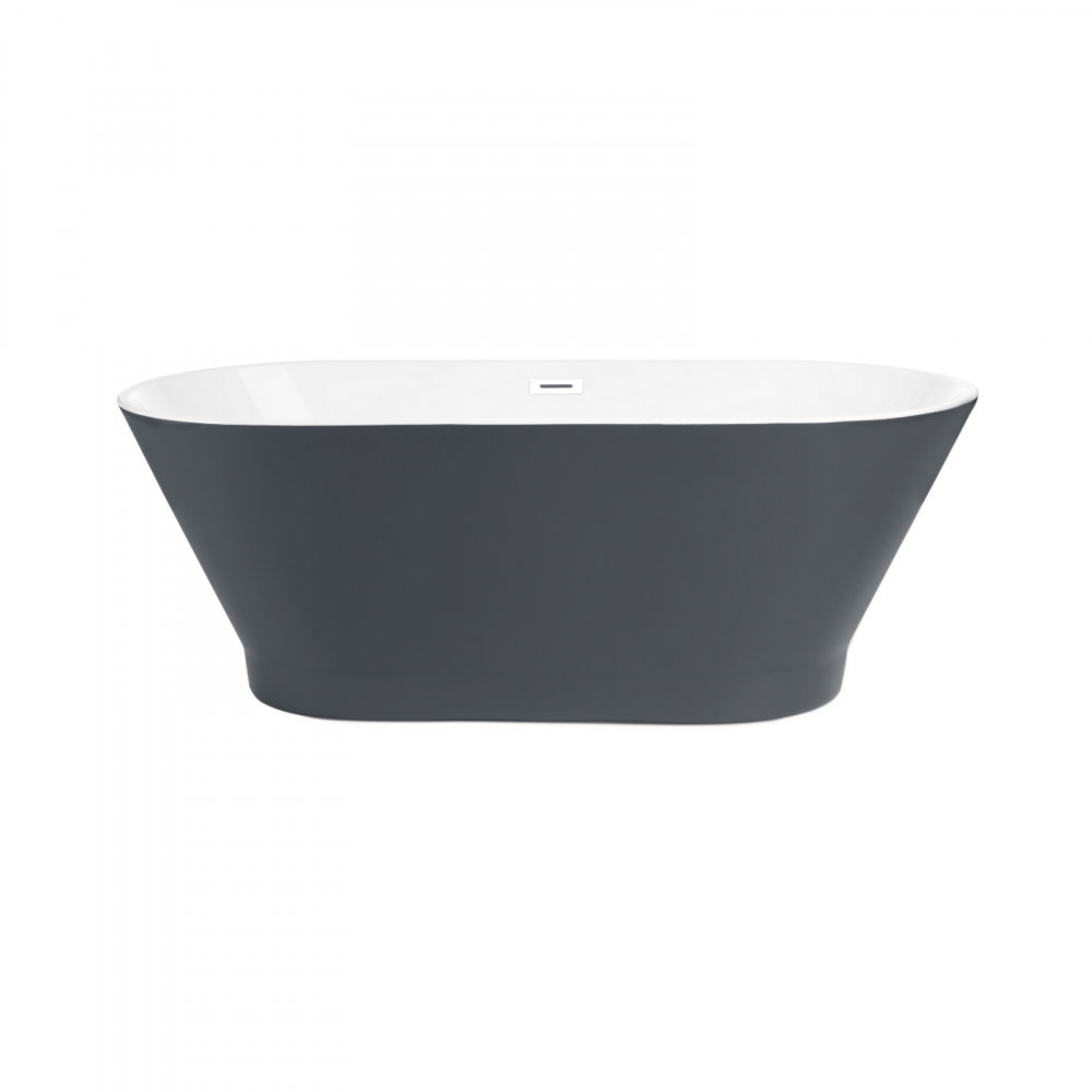Cada de baie freestanding Oslo, gri antracit 170 x 80 x 60 cm Fibrex [2]