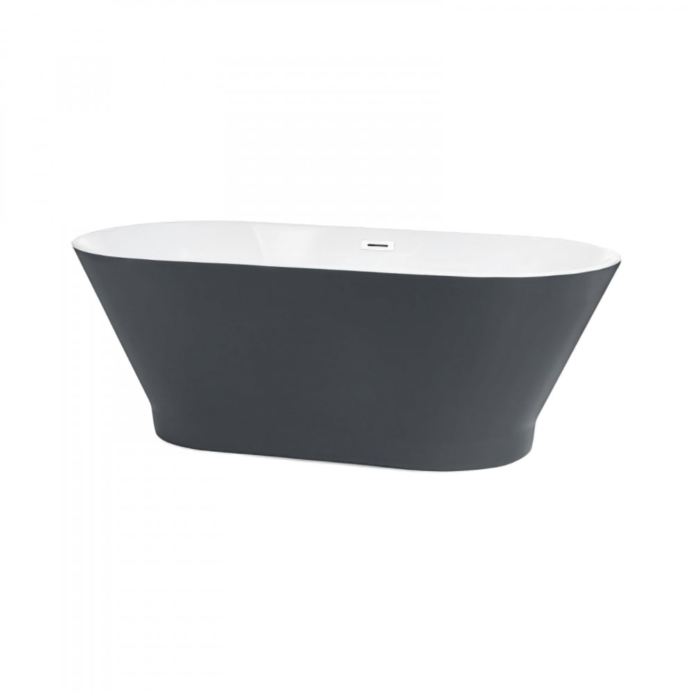 Cada de baie freestanding Oslo, gri antracit 170 x 80 x 60 cm Fibrex [1]