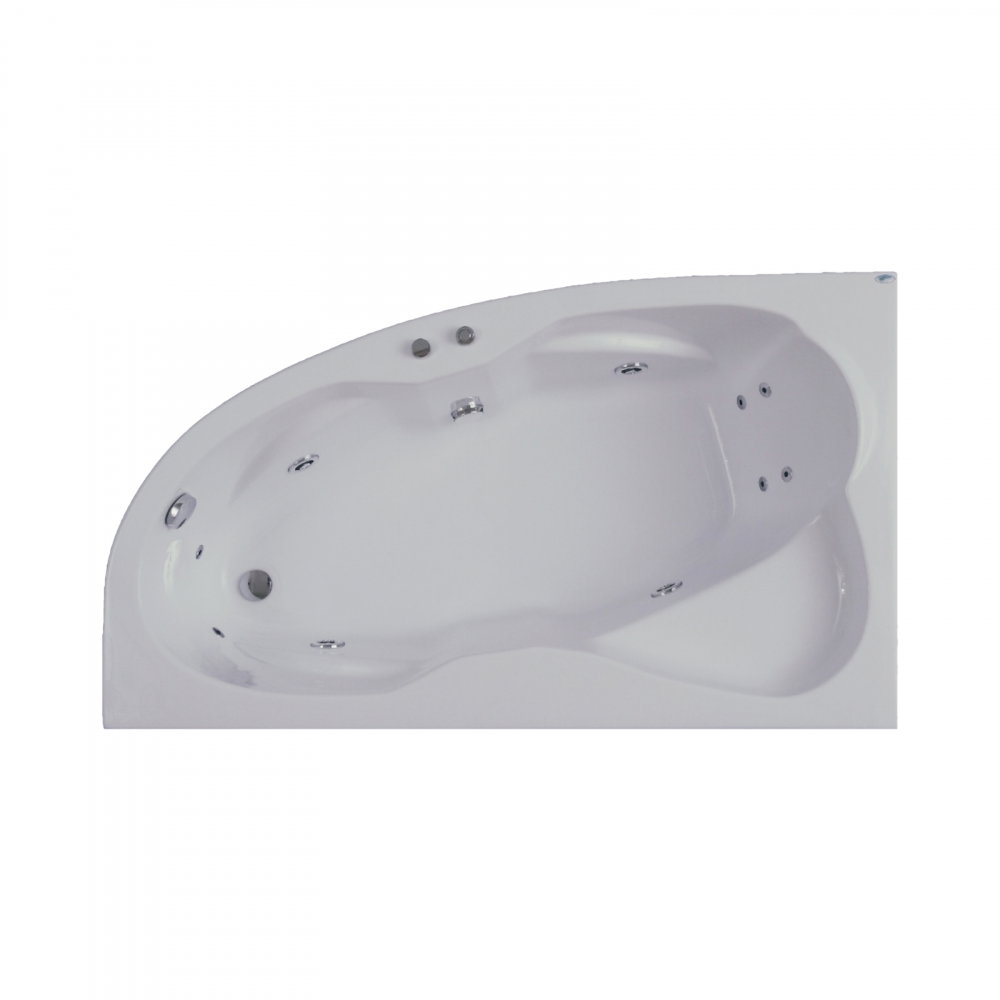 Cada de baie Nicole, dreapta, alb 170 x 100 x 40.5 cm Fibrex [3]