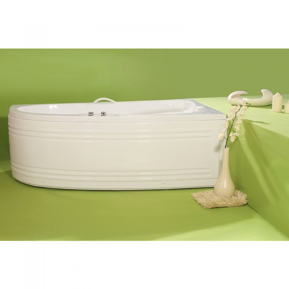 Cada de baie Nicole, dreapta, alb 170 x 100 x 40.5 cm Fibrex [5]
